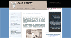 Desktop Screenshot of anneweyder.com